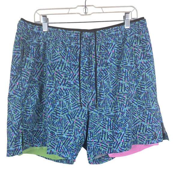 Chubbies Green Blue Pink Design Men's Summer Shorts Swim Trunks 2XL - Picture 1 of 5
